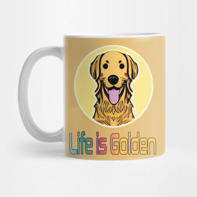 Life is Golden.  Golden Retriever by FlippinTurtles